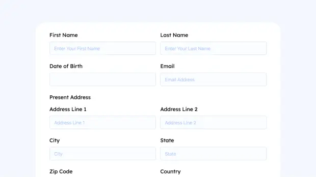 Admissions Form