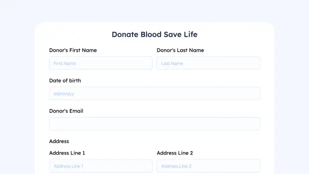 Blood Donation Form thumb 39805