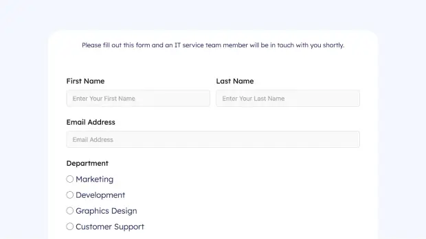 IT Service Request Form ft