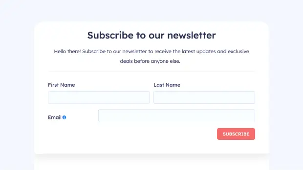 Newsletter Subscription Form