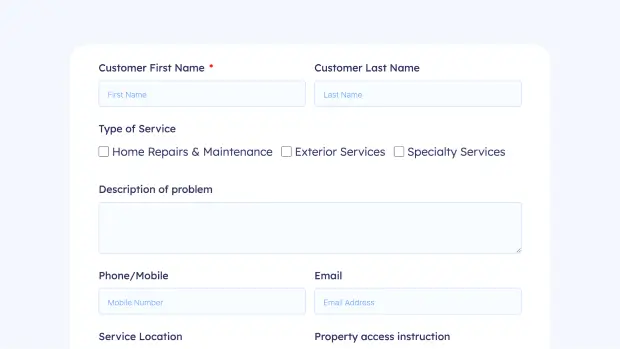 Online Service Order Form
