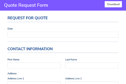 Quote Request Form