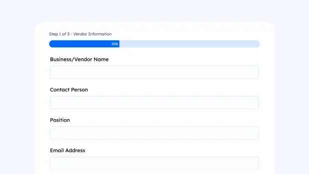 Vendor Contact Form thumb