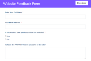 Website Feedback Form - Fluent Forms