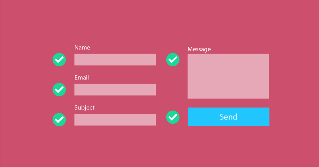 Must-follow rules for a contact form