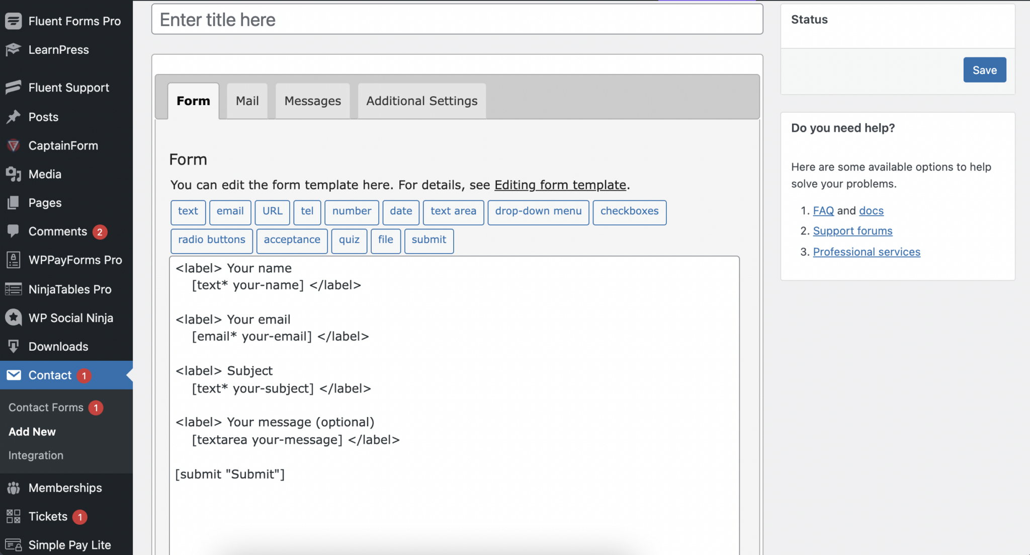 Contact Form 7 vs WP Fluent Forms: What to choose?