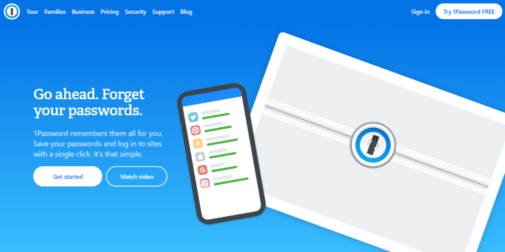 1Password - an effective team collaboration software