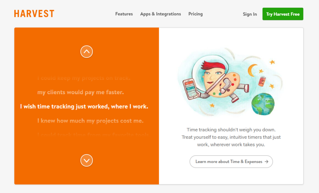 Harvest - a remote time management tool