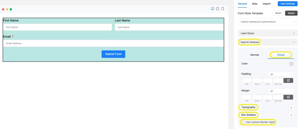WP Fluent Forms, opt in forms for WordPress