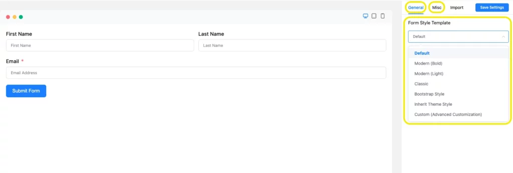 Plugin, form builder