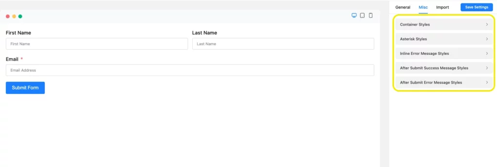 Plugin, form builder