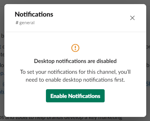 Slack tips - turn off notifications