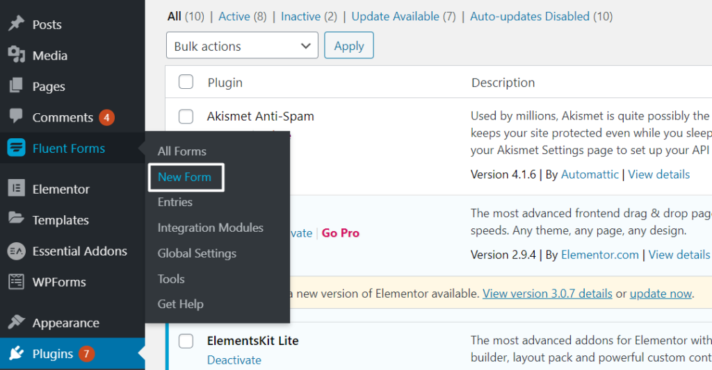 how-to-create-a-form-in-wordpress-7-easy-steps-fluent-forms