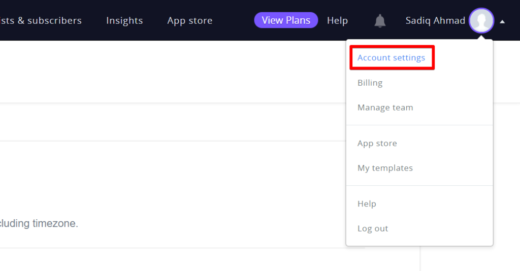 Email Marketing with Campaign Monitor - Account Settings