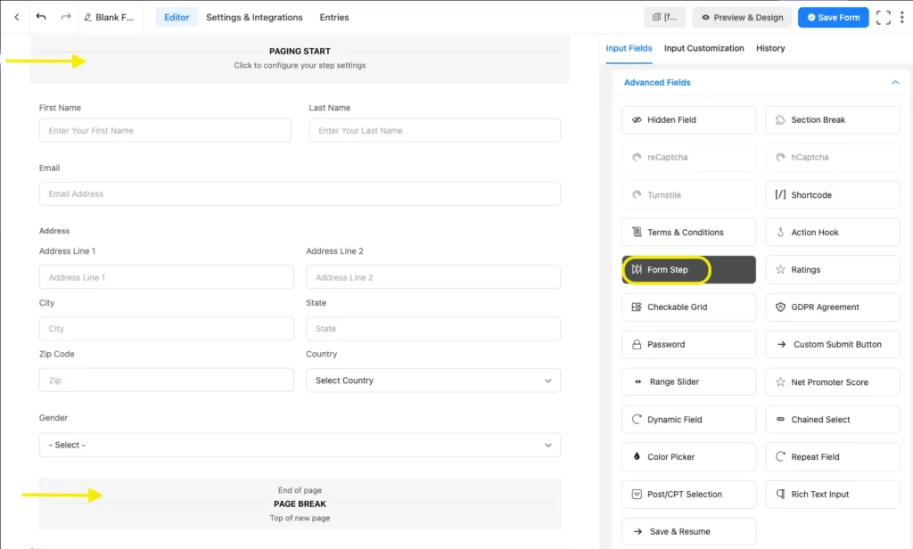 Form Step- WordPress contact form builder