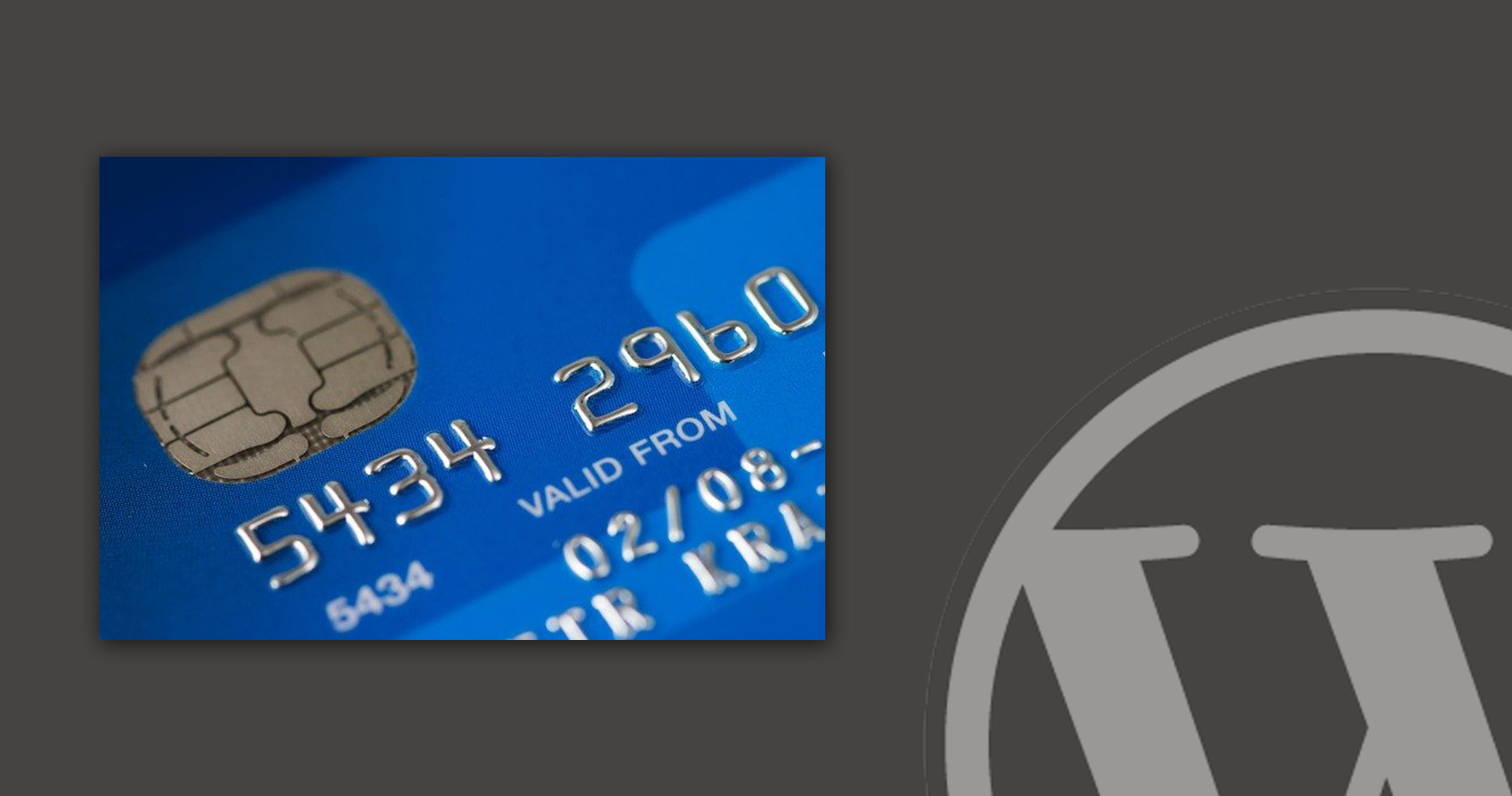 accept credit card in WordPress