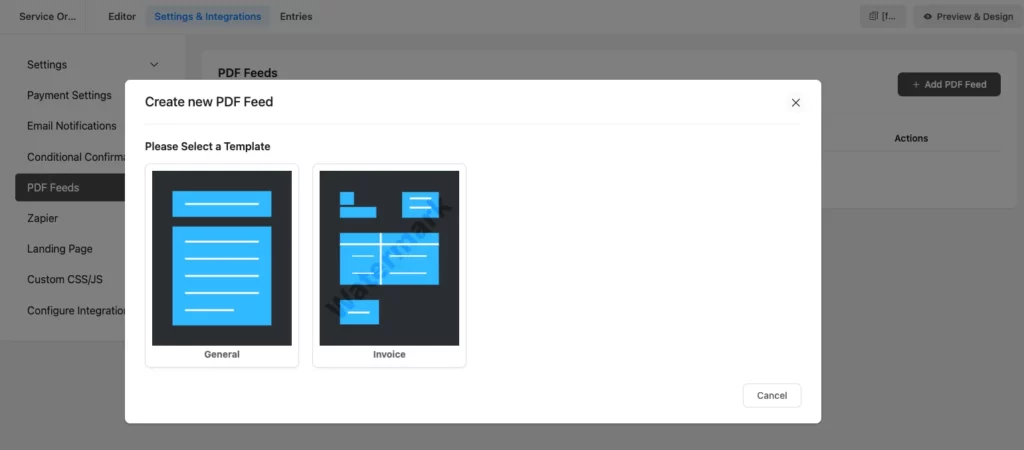Fluent Forms PDF add-on