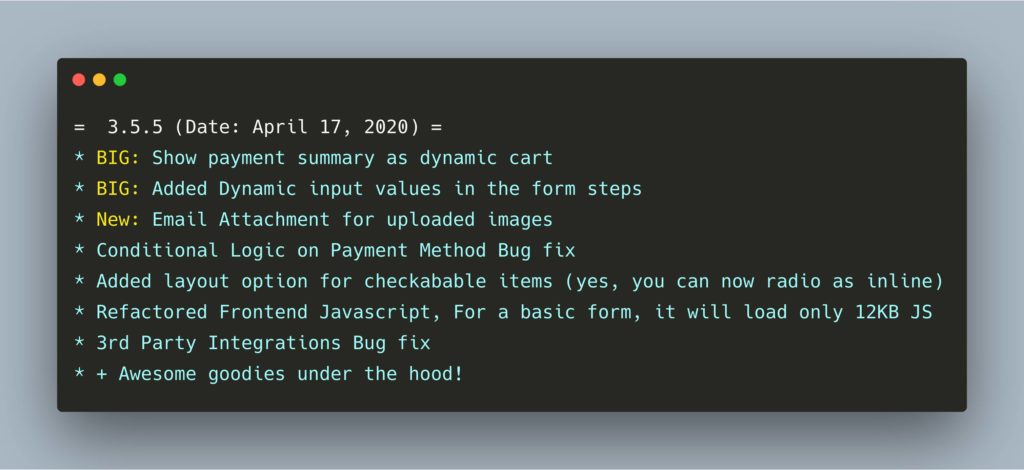Fluent Forms Update 3.5.5 3831