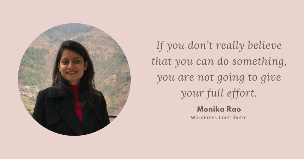 Amazing Women in WordPress - Monika Rao
