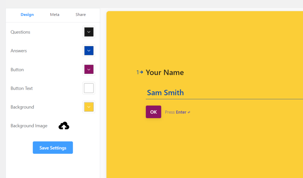 Details of Conversational Forms Design