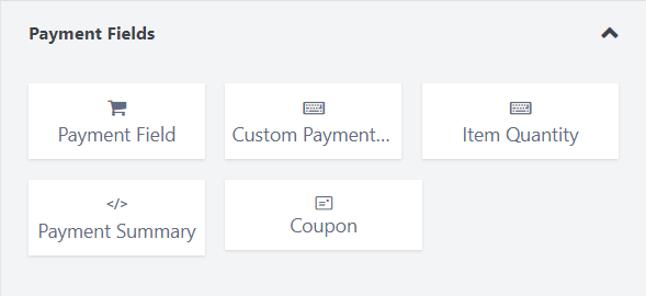 Fluent Forms Pro - payment fields