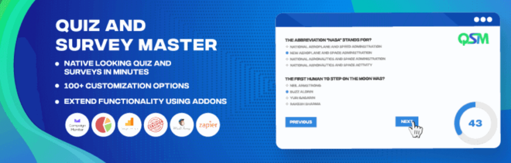 Quiz and Survey Master - WordPress survey plugin