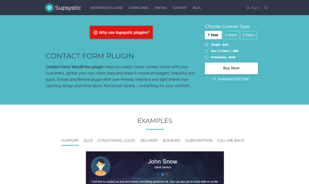 Contact Form by Supsystic - Fluent Forms