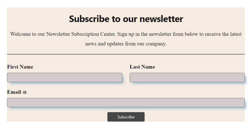 Lead generation form - subscription forms - Fluent Forms - WordPress forms in marketing