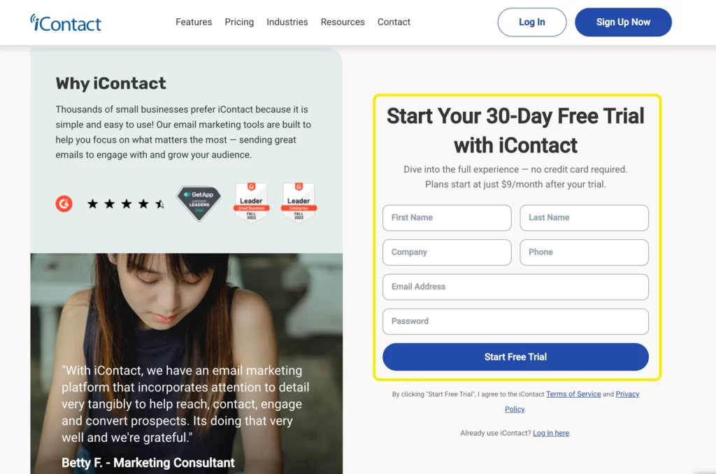 IContact Signup - increase subscriptions in WordPress sites with iContact