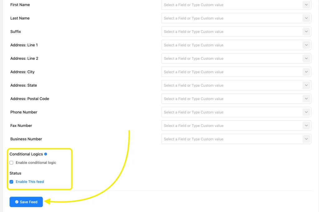 WordPress Forms- Conditional Logic