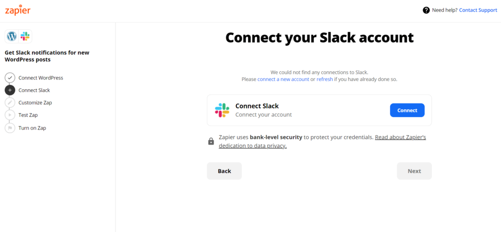 Connect your Slack account