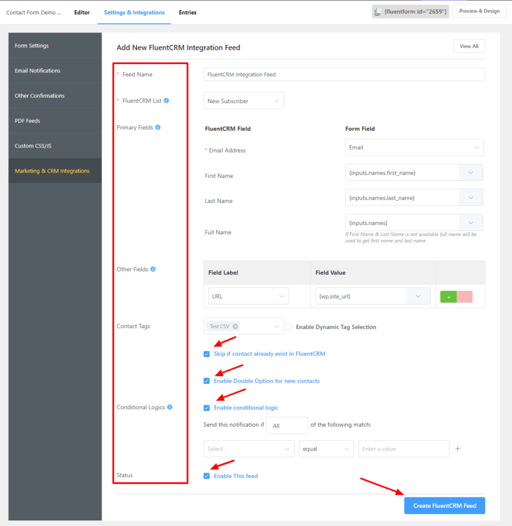 Mapping FluentCRM