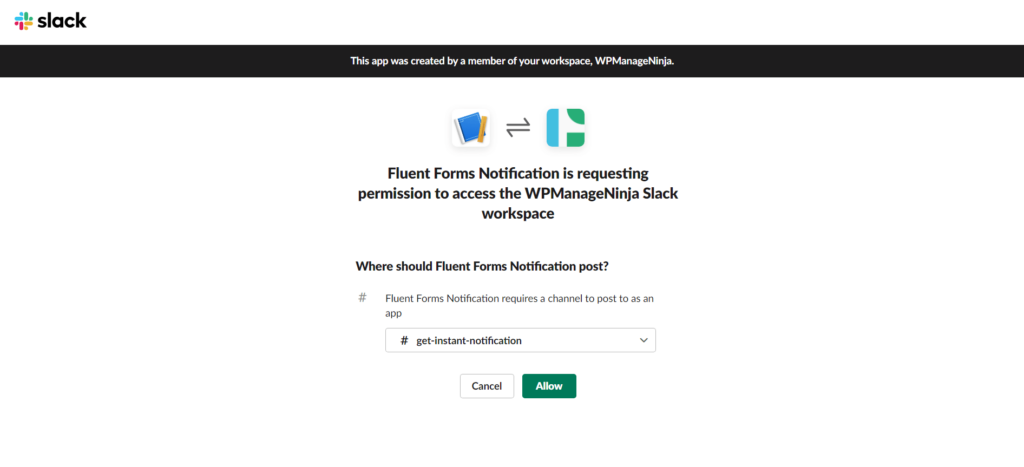 Connect Slack to Get Instant Notification from Fluent Forms