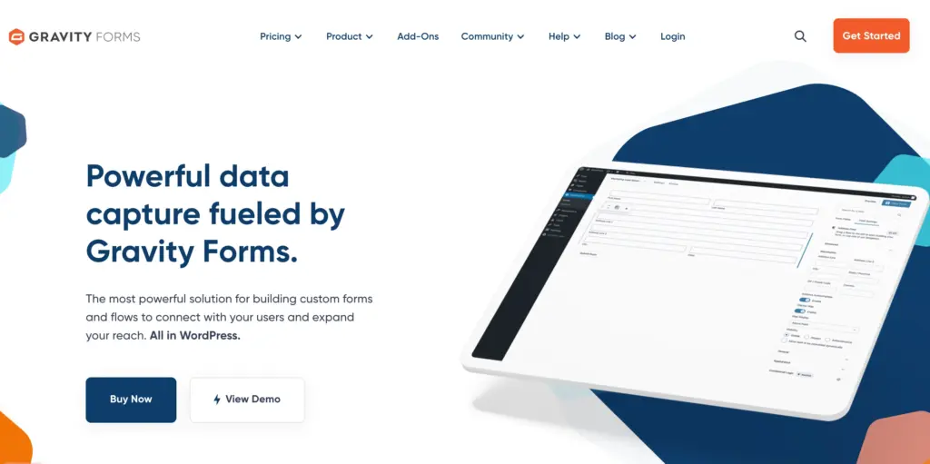 Gravity Forms Home Page: Best Everest Forms Alternatives