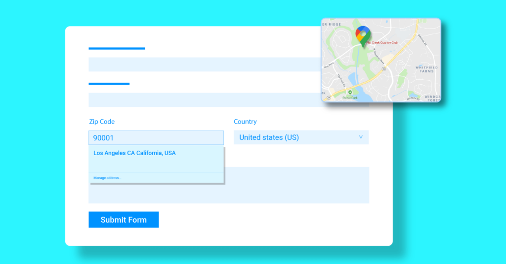 Google Map autocomplete address field in Fluent Forms new release