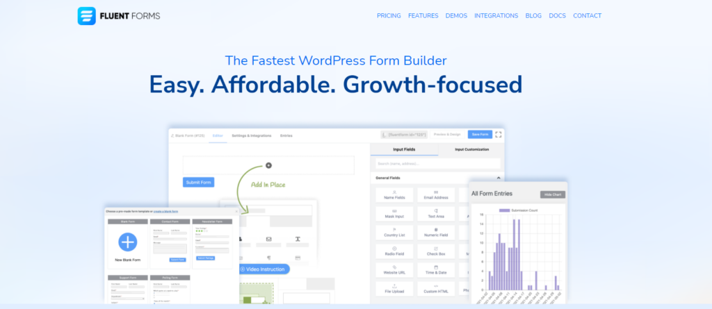 Fluent Forms Landing Page