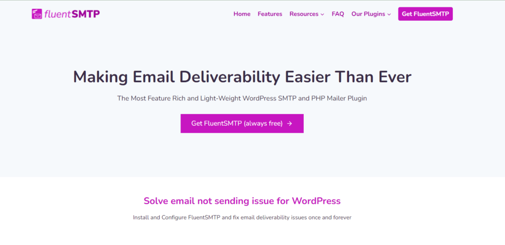 WorPress emails going to spam solution - FluentSMTP