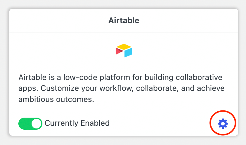 Enable Airtable 