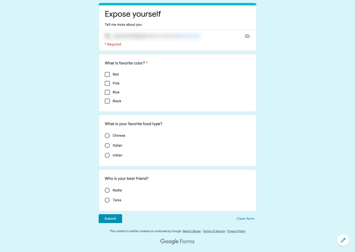 Google Form Ideas for Friends to Make Your Friends Feel Loved