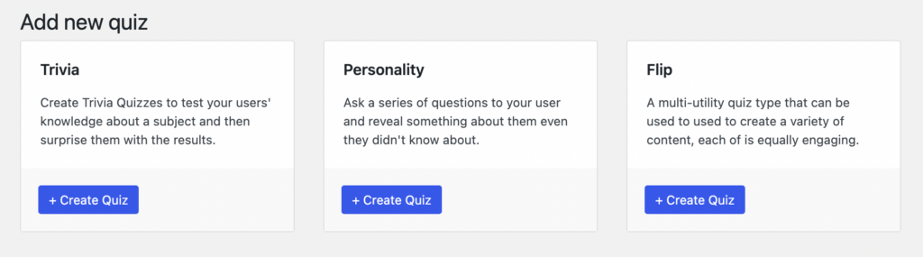 WP Quiz WordPress form builder