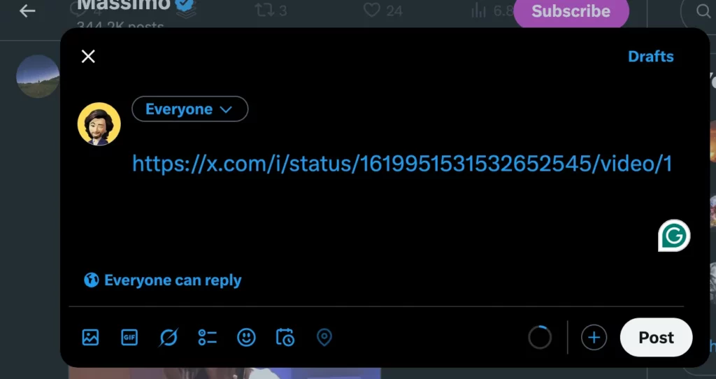 How to embed a Twitter/X video in a Twitter/X post