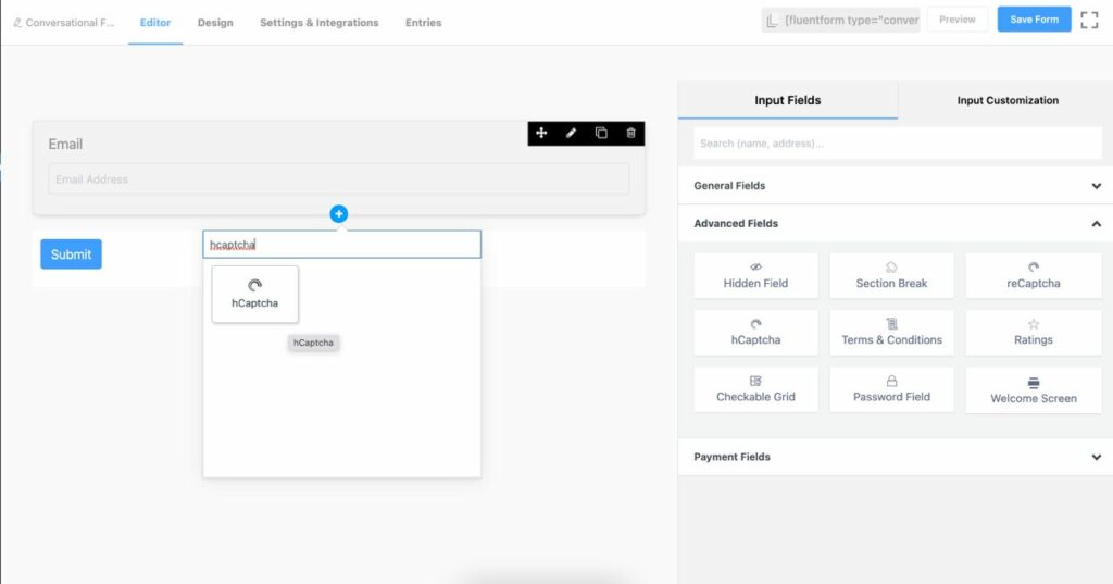 fluent forms, wordpress, conversational forms