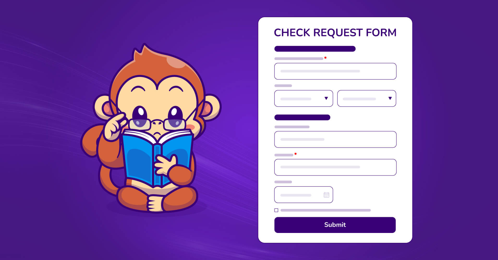 How to create a check request form