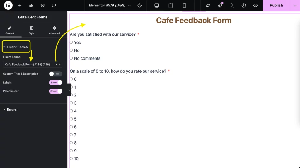 Fluent Forms styling in Fluent Forms