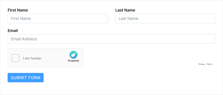 Use hCaptcha in WordPress To Enhance Forms Security - Fluent Forms