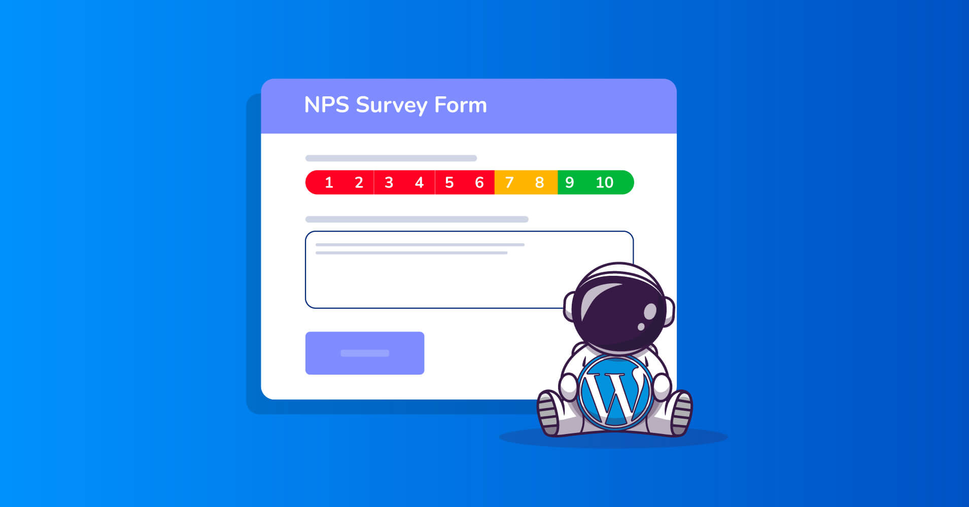 NPS survey form in WordPress