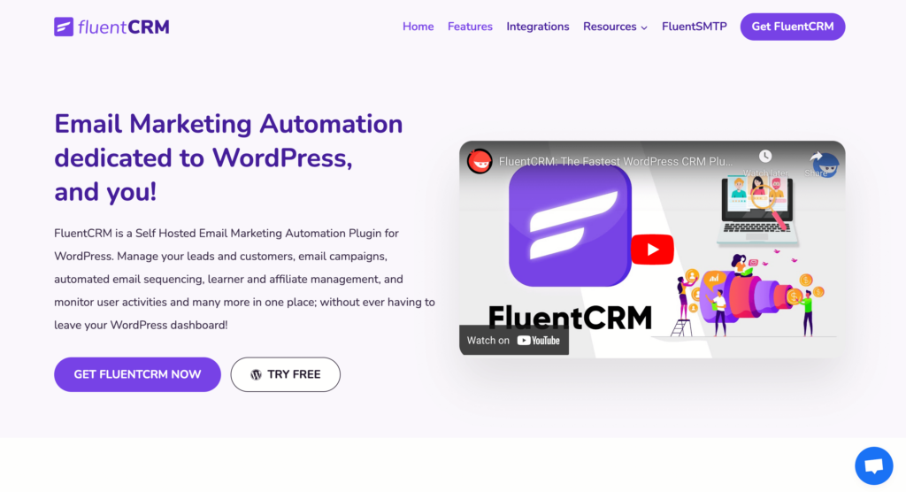 FluentCRM - for email marketing automation