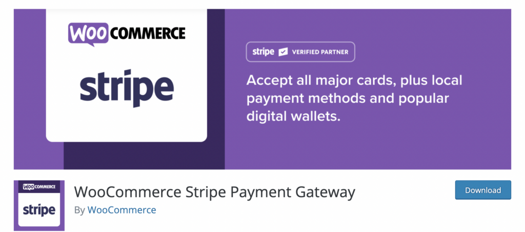 Stripe payment gateways' wordpress.org's cover photo