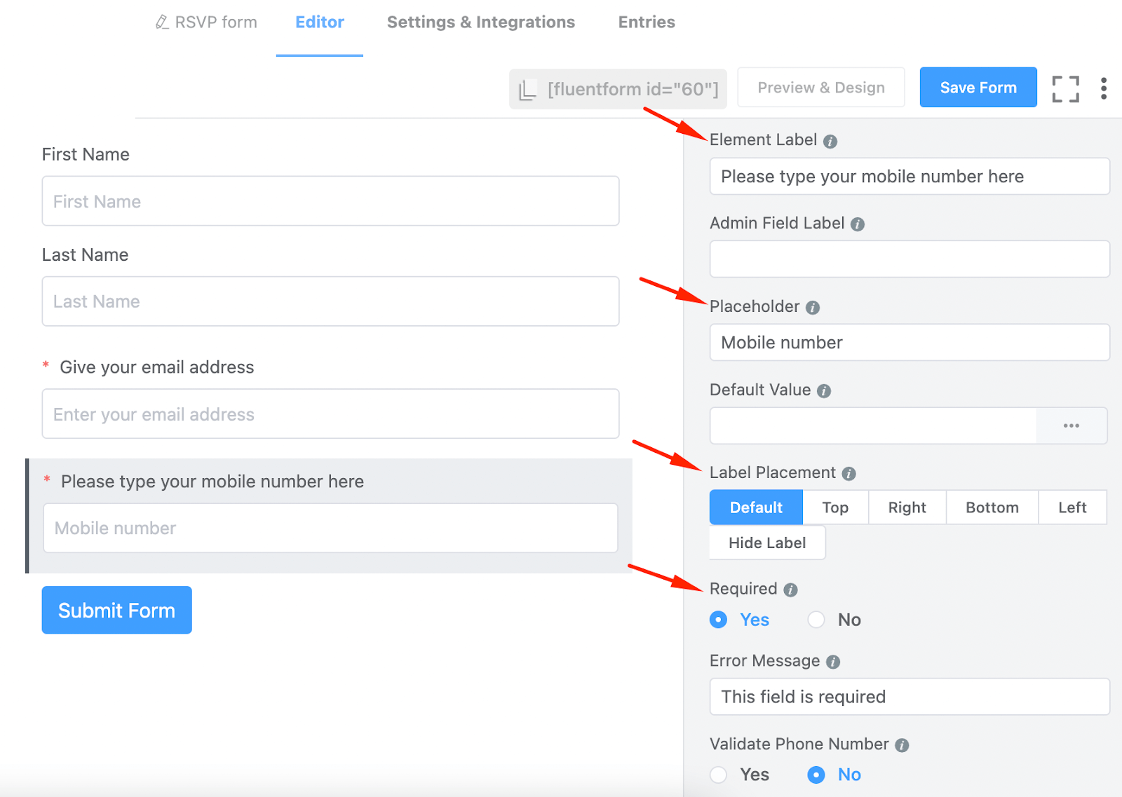 How to create an rsvp form for your big event fluent forms