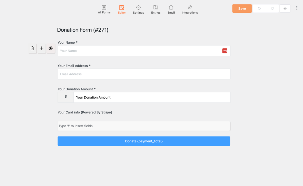 Paymattic form builder